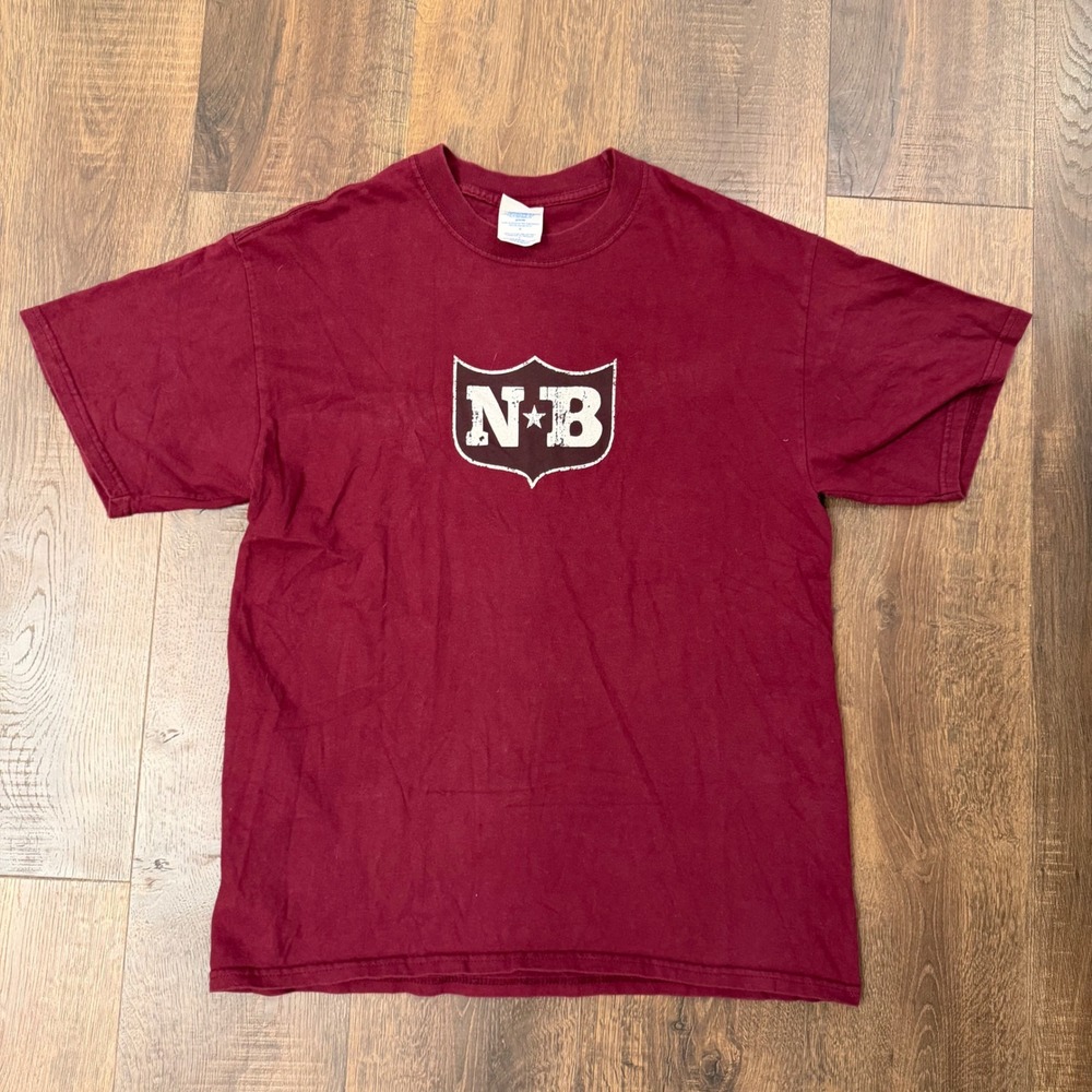 Vintage Y2K RARE Nickelback Silver Side Up Band T-Shirt Men's L Maroon M&O
